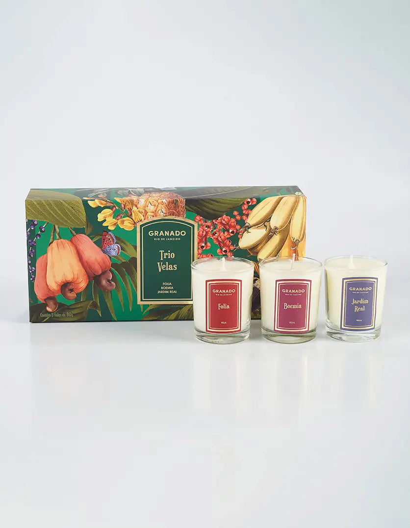 Kit Trio Velas Vintage