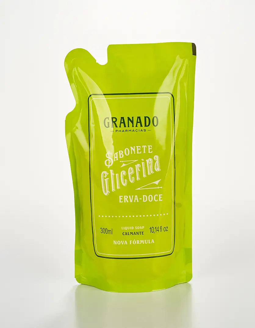 Refil Sabonete Líquido de Glicerina Granado Erva-doce 300ml