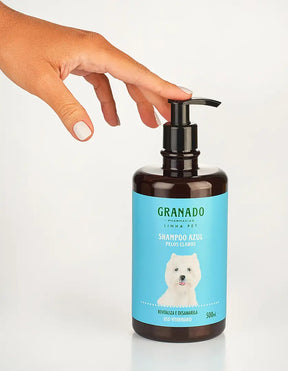 Shampoo Pet Azul Pelos Claros Granado 500ml