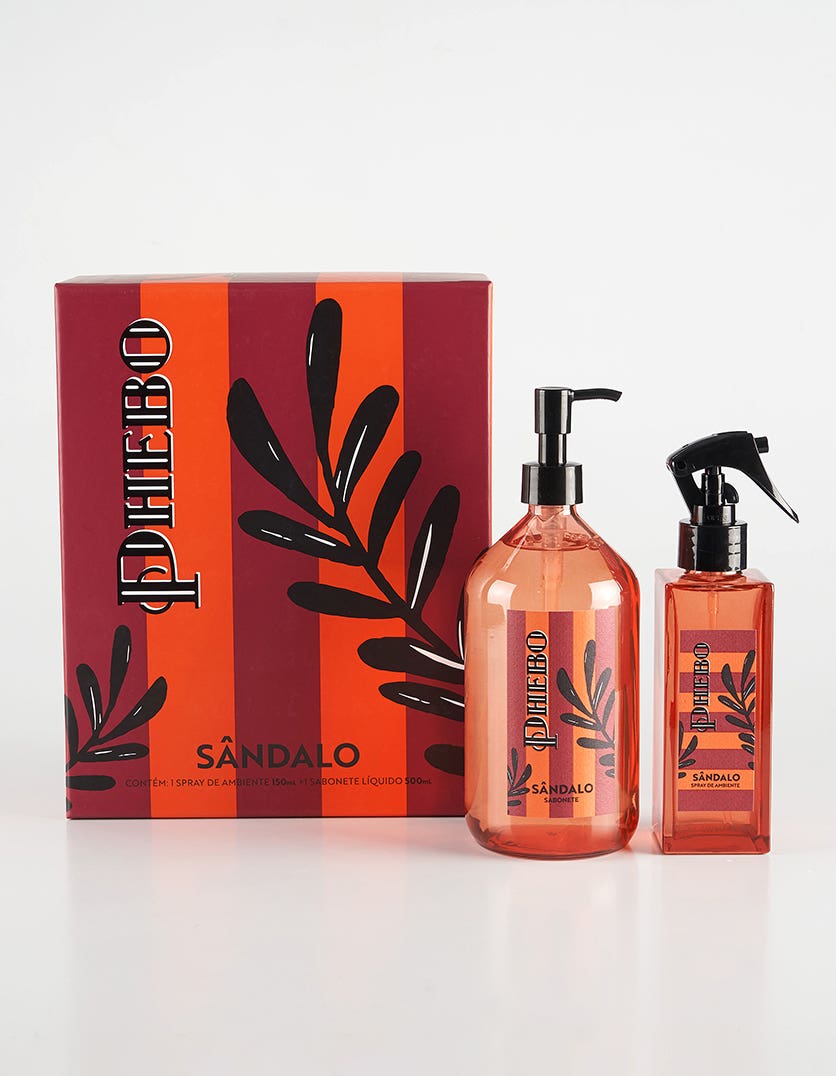 Kit Spray de ambiente + Sabonete Líquido Sândalo